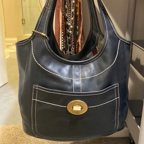 VTG Coach Hobo Bag Black - Picture 5 of 6